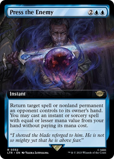Press the Enemy (Extended Art) (Universes Beyond: The Lord of the Rings: Tales of Middle-earth) Light Play