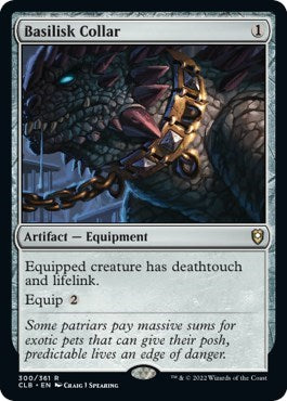 Basilisk Collar (Commander Legends: Battle for Baldur's Gate) Light Play Foil