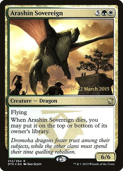 Arashin Sovereign (Promos: Prerelease Cards) Near Mint Foil