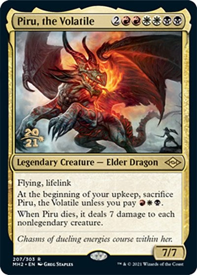 Piru, the Volatile (Promos: Prerelease Cards) Near Mint Foil