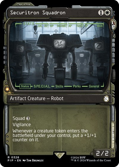 Securitron Squadron (Showcase) (Universes Beyond: Fallout) Near Mint Foil