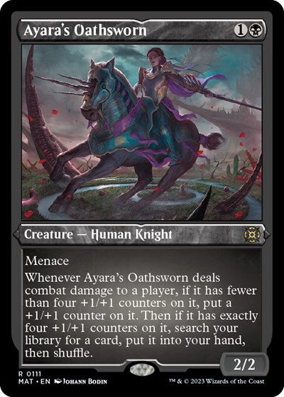 Ayara's Oathsworn (Foil Etched) (March of the Machine: The Aftermath) Light Play Foil