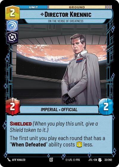 Director Krennic On the Verge of Greatness (Jump to Lightspeed) Near Mint