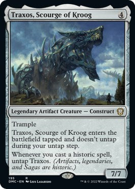 Traxos, Scourge of Kroog (Commander: Dominaria United) Light Play