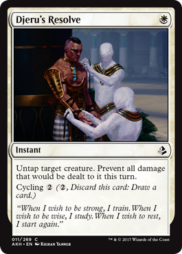 Djeru's Resolve (Amonkhet) Damaged / Poor