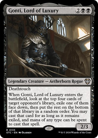 Gonti, Lord of Luxury (Commander: Outlaws of Thunder Junction) Near Mint