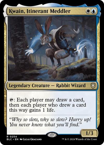 Kwain, Itinerant Meddler (Commander: Bloomburrow) Light Play