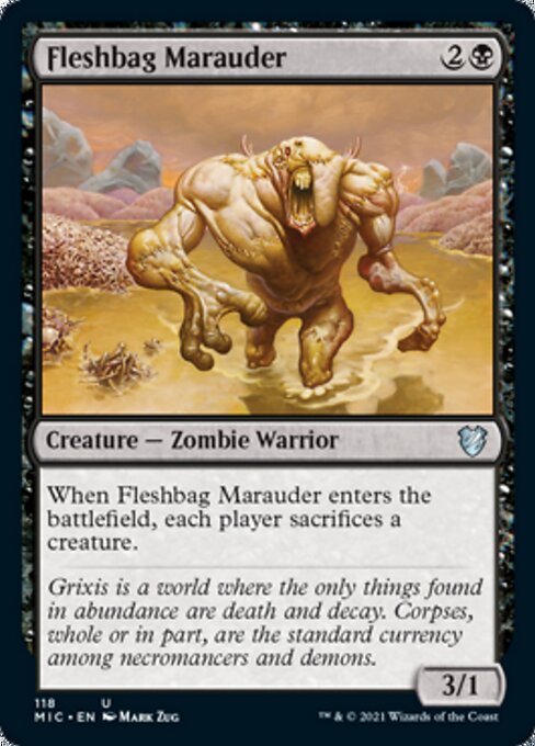 Fleshbag Marauder (Commander 2021 Midnight Hunt) Light Play