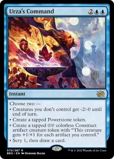 Urza's Command (Promo Pack: The Brothers War) Near Mint Foil