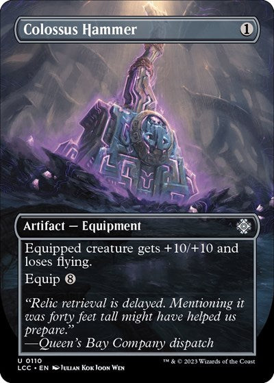 Colossus Hammer (Borderless) (Commander: The Lost Caverns of Ixalan) Near Mint Foil