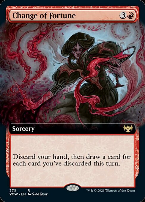 Change of Fortune (Extended Art) (Innistrad: Crimson Vow) Light Play Foil