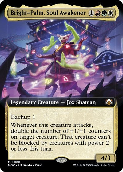 Bright-Palm, Soul Awakener (Extended Art) (Commander: March of the Machine) Near Mint Foil