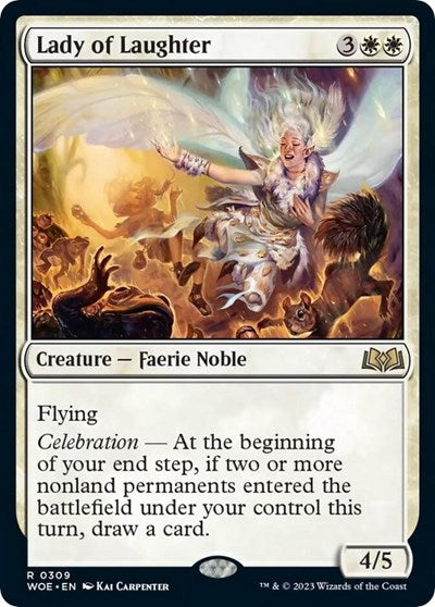 Lady of Laughter (Wilds of Eldraine) Light Play Foil