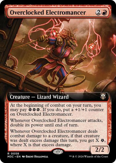 Overclocked Electromancer (Extended Art) (Commander: Modern Horizons 3) Near Mint