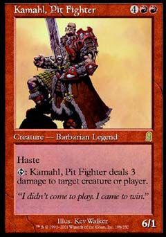Kamahl, Pit Fighter (Odyssey) Light Play