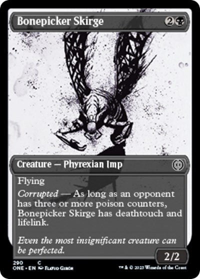 Bonepicker Skirge (Showcase) (Phyrexia: All Will Be One) Medium Play
