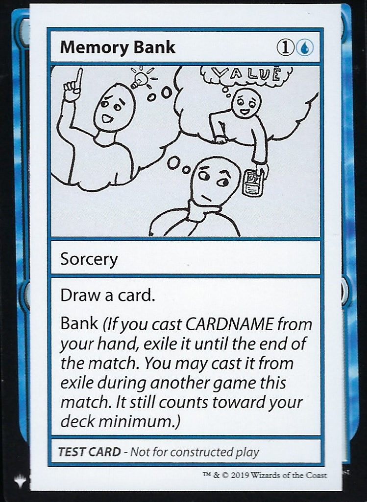 Memory Bank (Mystery Booster Test Print) Medium Play