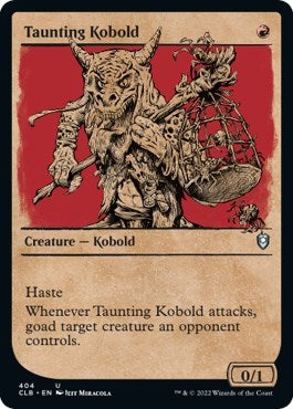 Taunting Kobold (Showcase) (Commander Legends: Battle for Baldur's Gate) Light Play Foil