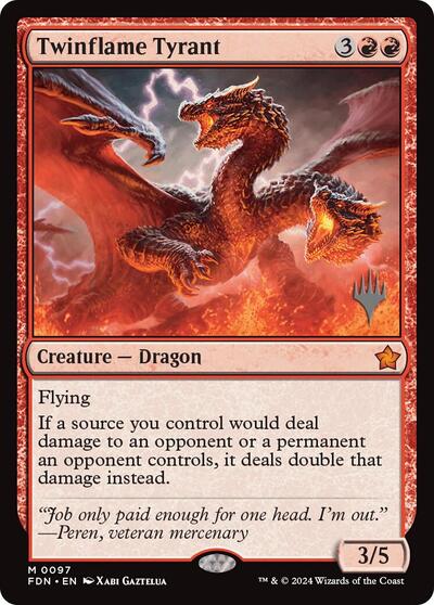 Twinflame Tyrant (Promo Pack: Edge of Eternities) Near Mint Foil