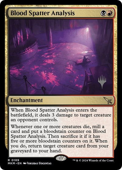 Blood Spatter Analysis (Promo Pack: Murders at Karlov Manor) Near Mint