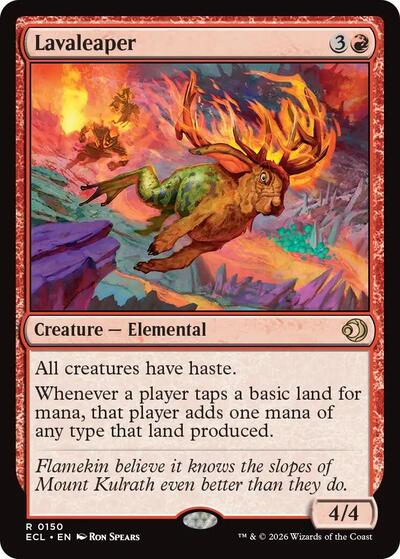 Lavaleaper (Lorwyn Eclipsed) Near Mint Foil