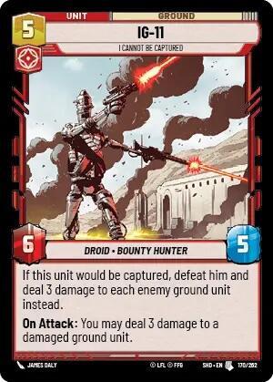 IG-11 I Cannot Be Captured (Shadows of the Galaxy) Near Mint Foil
