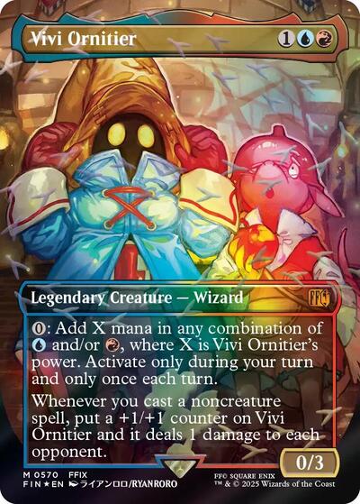 Vivi Ornitier (Borderless) (Chocobo Track Foil) (Universes Beyond: FINAL FANTASY) Near Mint Foil