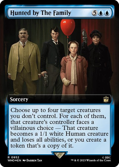 Hunted by The Family (Extended Art) (Surge Foil) (Universes Beyond: Doctor Who) Near Mint Foil
