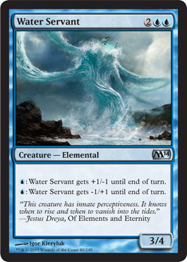 Water Servant (Magic 2014 Core Set) Medium Play Foil