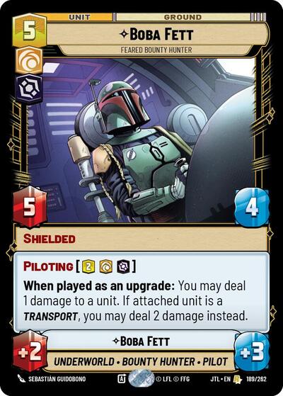 Boba Fett Feared Bounty Hunter (Jump to Lightspeed) Near Mint