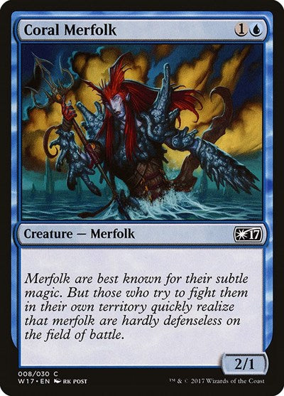 Coral Merfolk (Welcome Deck 2017) Near Mint