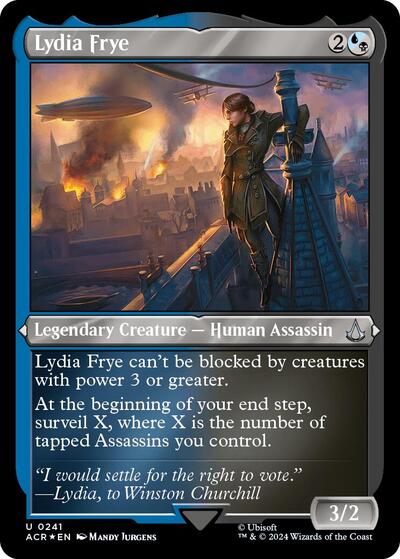Lydia Frye (Foil Etched) (Universes Beyond: Assassin's Creed) Light Play Foil