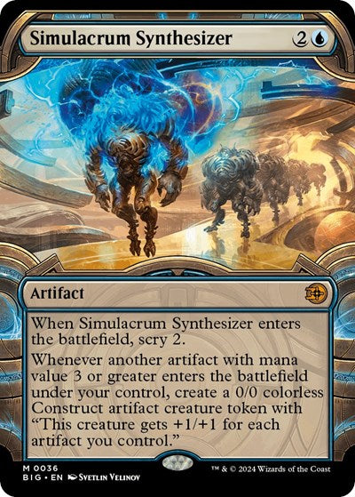 Simulacrum Synthesizer (Showcase) (Outlaws of Thunder Junction: The Big Score) Near Mint Foil