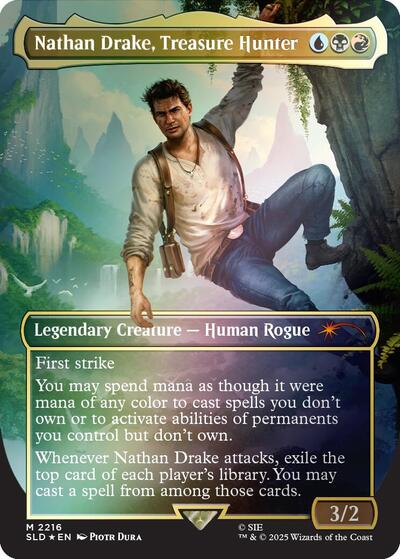 Nathan Drake, Treasure Hunter (Rainbow Foil) (Secret Lair) Near Mint Foil