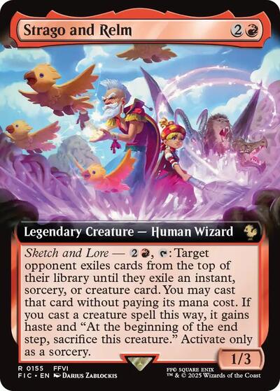 Strago and Relm (Extended Art) (Commander: FINAL FANTASY) Near Mint Foil