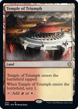 Temple of Triumph (Commander: Dominaria United) Light Play