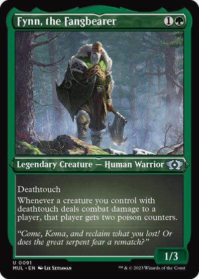 Fynn, the Fangbearer (Foil Etched) (March of the Machine: Multiverse Legends) Near Mint Foil