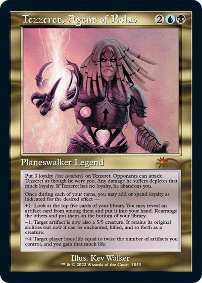 Tezzeret, Agent of Bolas (Retro Frame) (Secret Lair) Light Play Foil