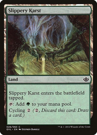 Slippery Karst (Duel Decks: Anthology) Near Mint