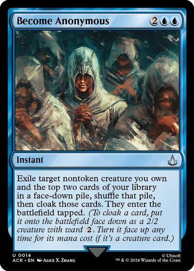 Become Anonymous (Universes Beyond: Assassin's Creed) Light Play Foil