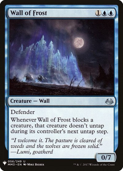 Wall of Frost (Mystery Booster) Light Play