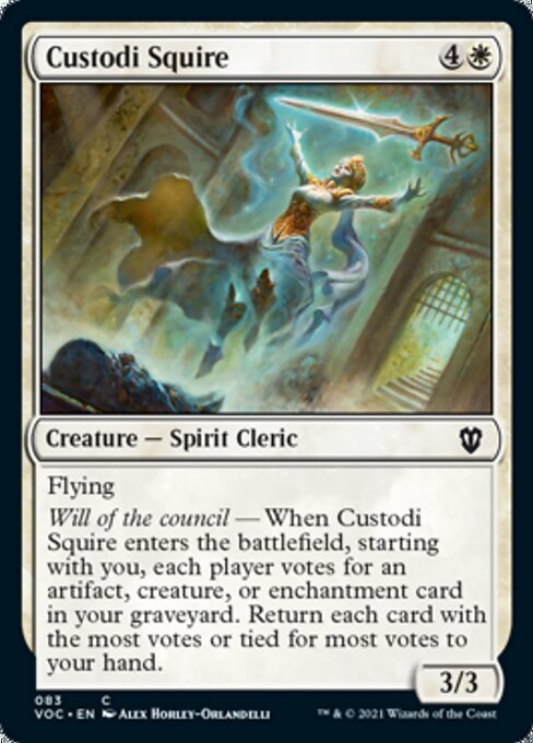 Custodi Squire (Commander 2021 Crimson Vow) Medium Play