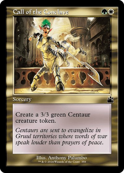 Call of the Conclave (Retro Frame) (Ravnica Remastered) Near Mint Foil