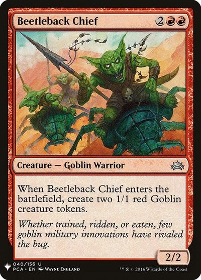 Beetleback Chief (Mystery Booster) Light Play
