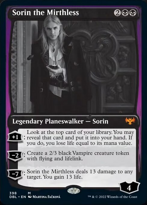 Sorin the Mirthless (Innistrad: Double Feature) Near Mint Foil