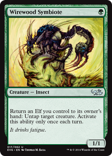Wirewood Symbiote (Duel Decks Anthology: Elves vs Goblins) Light Play