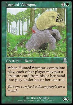 Hunted Wumpus (Mercadian Masques) Medium Play Foil