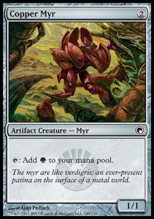 Copper Myr (Scars of Mirrodin) Light Play Foil