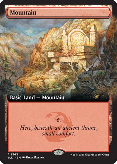 Mountain (1363) (Secret Lair) Near Mint Foil
