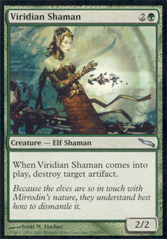 Viridian Shaman (Mirrodin) Medium Play Foil